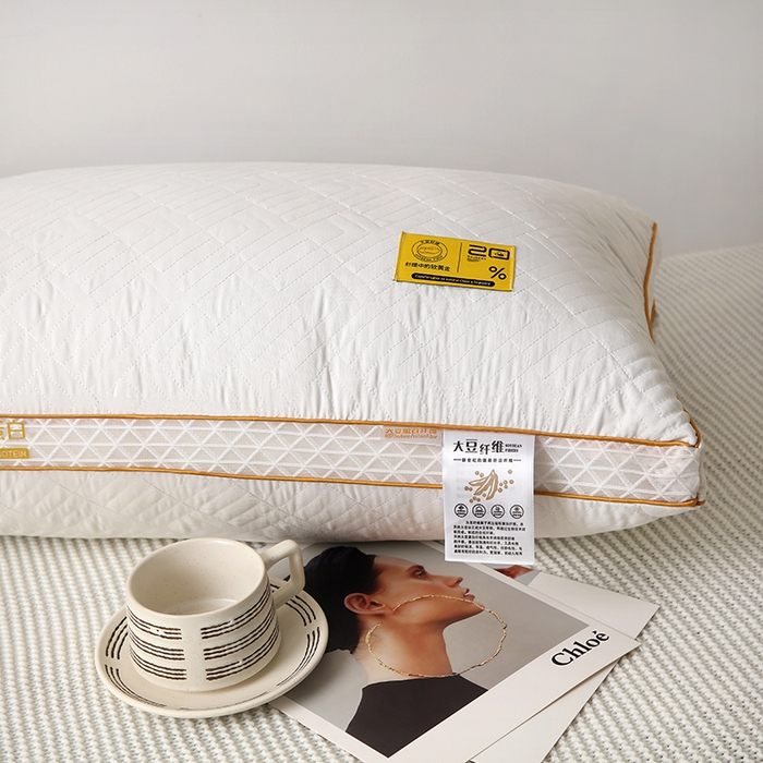 91家纺网 家纺一手货源 找家纺 （总）雅晨枕芯 2025新款大豆蛋白纤维枕立体网边枕头枕芯护颈椎助睡眠酒店枕