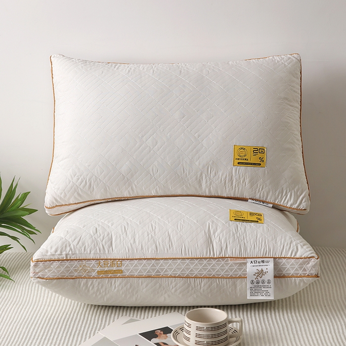 91家纺网 家纺一手货源 找家纺 （总）雅晨枕芯 2025新款大豆蛋白纤维枕立体网边枕头枕芯护颈椎助睡眠酒店枕