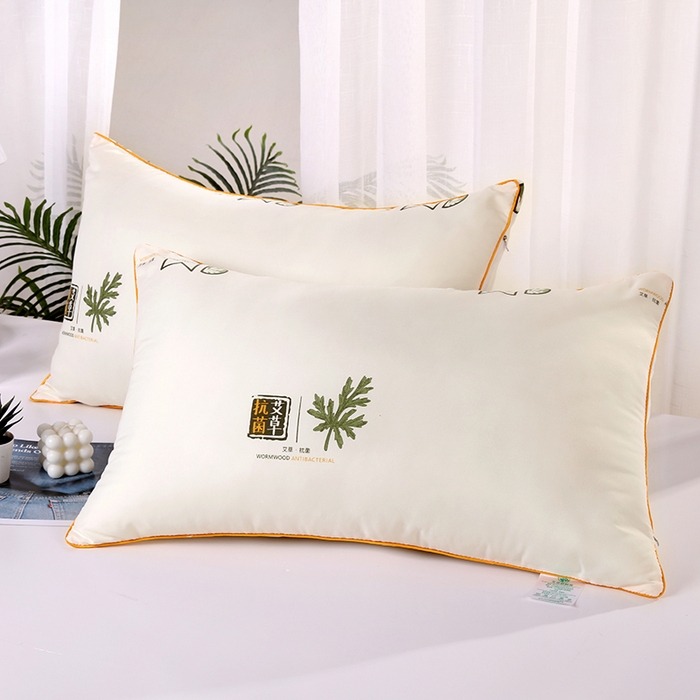 91家纺网 家纺一手货源 找家纺 （总）雅晨枕芯 2025新款艾草驱蚊枕芯枕头防菌直播热款艾草枕头护颈椎助睡眠抗菌纤维单人双人枕芯