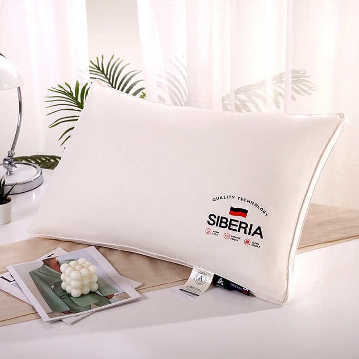 91家纺网 家纺一手货源 找家纺 （总）雅晨枕芯 2025新款A类立体纯棉全棉西伯利亚五星级酒店保健护颈枕芯超柔羽丝绒枕头