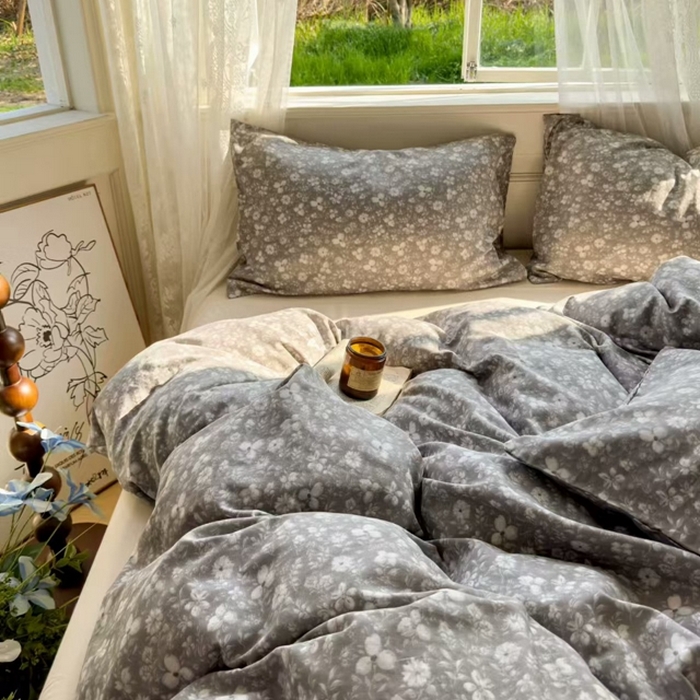 91家纺网 家纺一手货源 找家纺 栩裕纺织 2026新款全棉双层纱四件套 复古美人