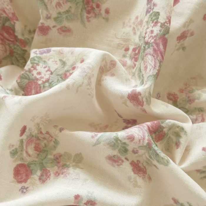 91家纺网 家纺一手货源 找家纺 栩裕纺织 2025新款全棉双层纱四件套 慕斯米