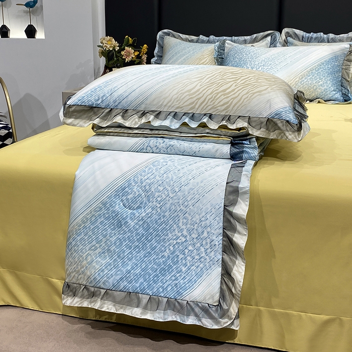 91家纺网 家纺一手货源 找家纺 宇彬家纺 2025直播新品水洗真丝冰丝双层花边天丝夏被夏天空调被夏凉被可水洗单夏被枕套三件套床单夏被四件套 奇思妙想