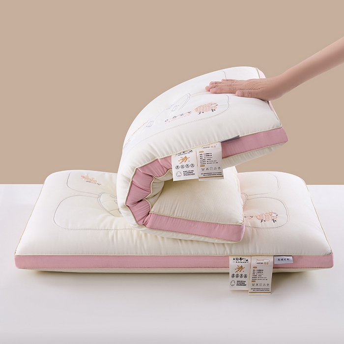 91家纺网 家纺一手货源 找家纺 质先生枕皮 2025新款大豆羊绒枕枕头枕芯枕皮 白色 48x74cm枕皮一只