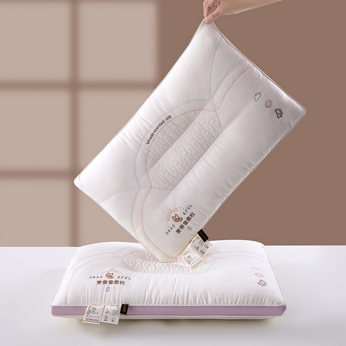 91家纺网 家纺一手货源 找家纺 （总）质先生枕皮 2025新款提花麦香蚕柔枕枕头枕芯枕皮