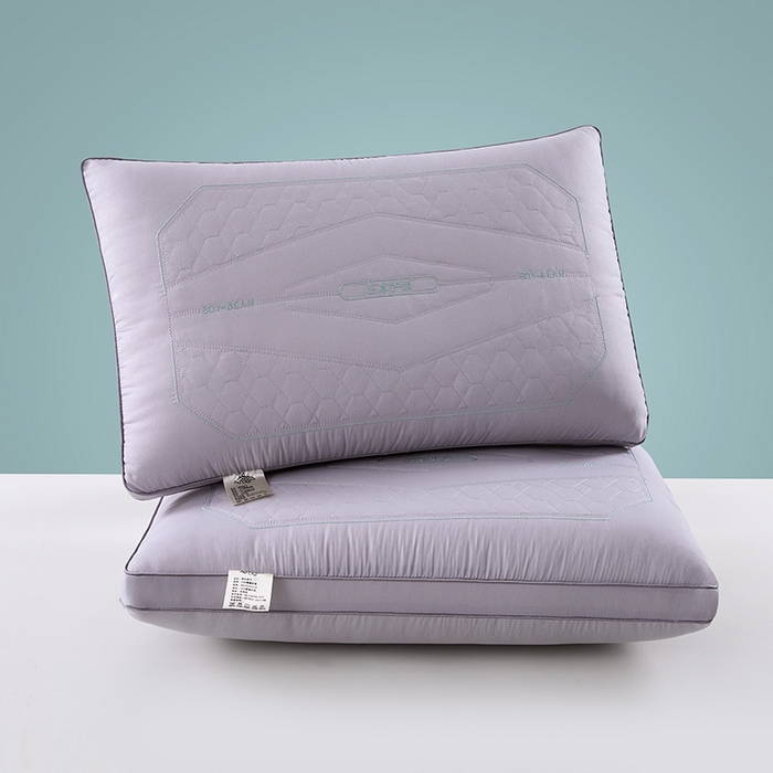 质先生枕皮 2025新款豆本护颈热熔枕枕头枕芯枕皮 灰色 48x74cm枕皮一只