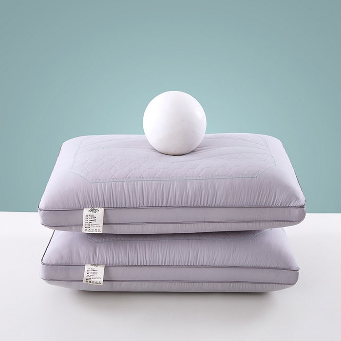 91家纺网 家纺一手货源 找家纺 质先生枕皮 2025新款豆本护颈热熔枕枕头枕芯枕皮 灰色 48x74cm枕皮一只