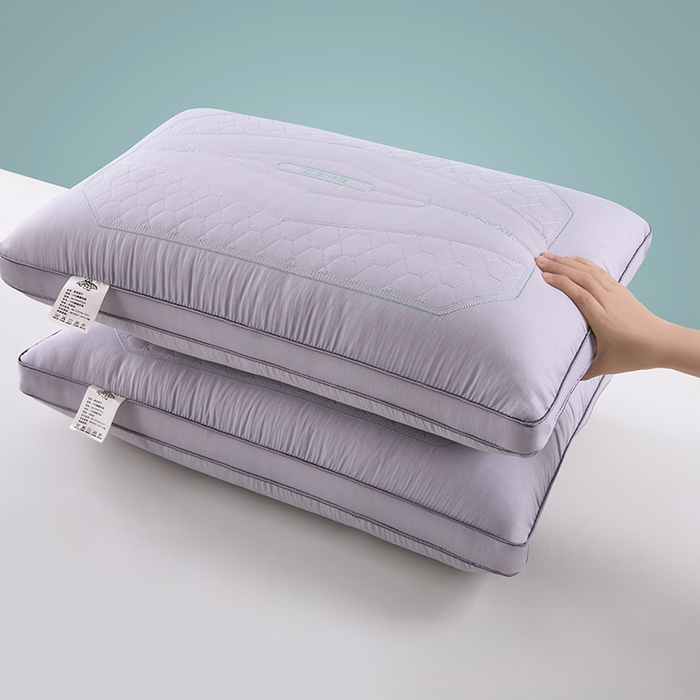 91家纺网 家纺一手货源 找家纺 质先生枕皮 2025新款豆本护颈热熔枕枕头枕芯枕皮 灰色 48x74cm枕皮一只