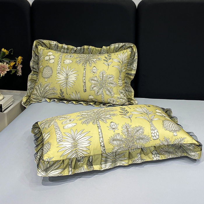 91家纺网 家纺一手货源 找家纺 宇彬家纺 2025直播新品水洗真丝冰丝双层花边天丝夏被夏天空调被夏凉被可水洗单夏被枕套三件套床单夏被四件套 热带雨林