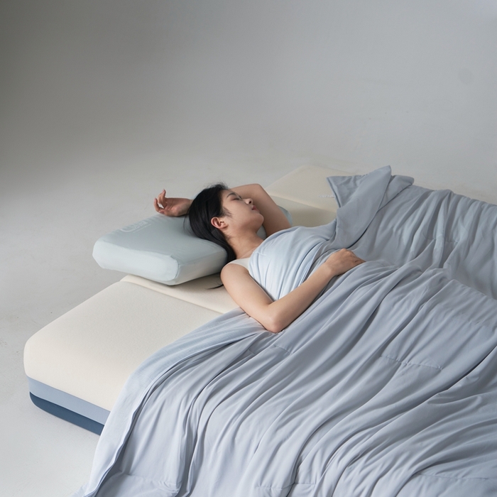 91家纺网 家纺一手货源 找家纺 星巴k家纺 2025新款亚朵同款夏季深睡被Pro2夏凉被可水洗可机洗空调被透气夏被子被芯 青空灰