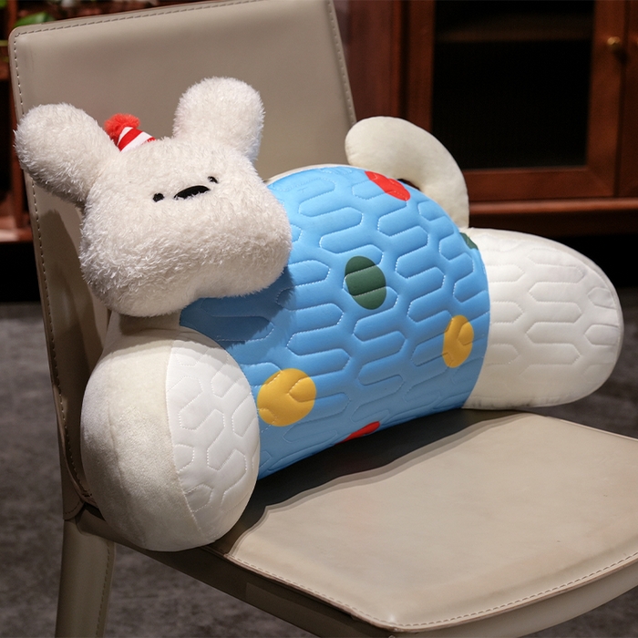 91家纺网 家纺一手货源 找家纺 （总）仟亿莱 2025新款立体趴趴小狗乳胶腰靠