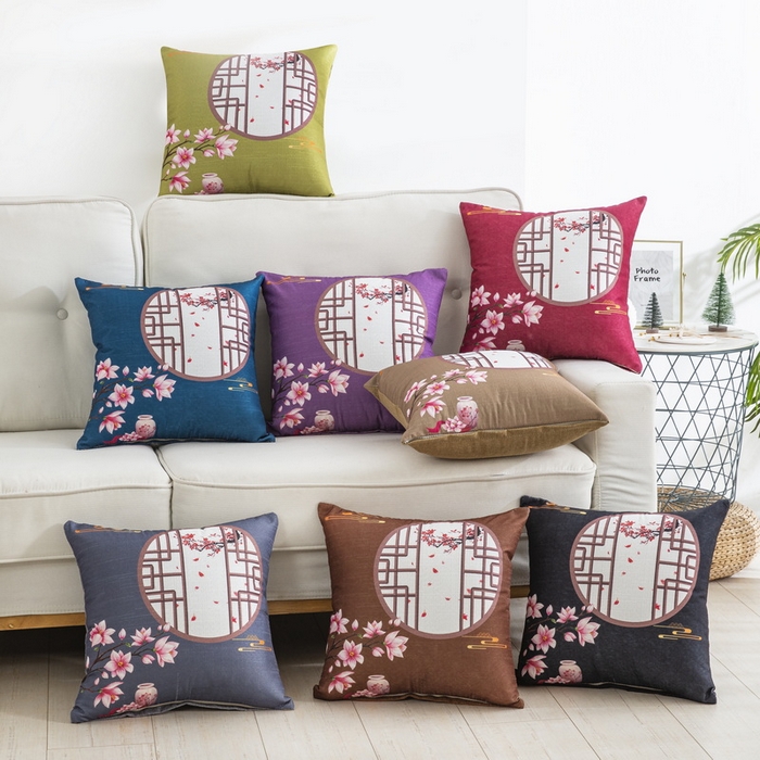 （总）雅晨枕芯 2025新款新中式三水名族风客厅靠垫沙发靠垫枕奢华时尚飘窗枕