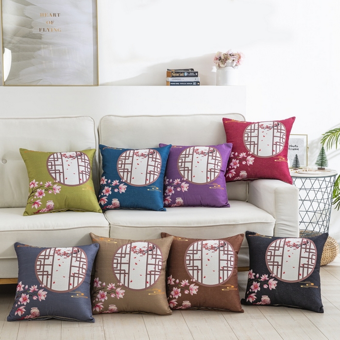 91家纺网 家纺一手货源 找家纺 （总）雅晨枕芯 2025新款新中式三水名族风客厅靠垫沙发靠垫枕奢华时尚飘窗枕