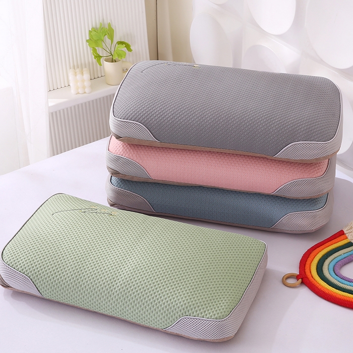 91家纺网 家纺一手货源 找家纺 蔻眠 冰凉豆-凉感丝荞麦护颈枕头夏季凉豆豆枕芯 组合图仅供参考