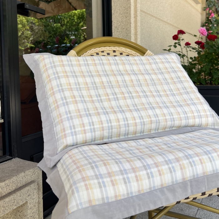 91家纺网 家纺一手货源 找家纺 棉生活家纺 2025春夏新款A类全棉纯棉儿童纱布单枕套 枕套单件 二丁目