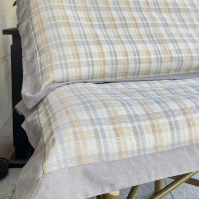 91家纺网 家纺一手货源 找家纺 棉生活家纺 2025春夏新款A类全棉纯棉儿童纱布单枕套 枕套单件 二丁目