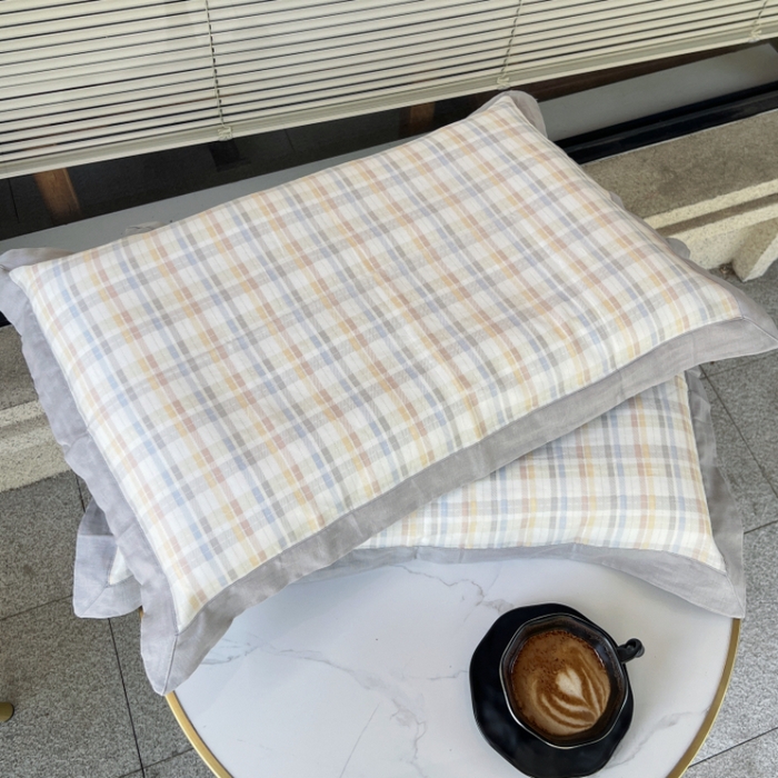 91家纺网 家纺一手货源 找家纺 棉生活家纺 2025春夏新款A类全棉纯棉儿童纱布单枕套 枕套单件 二丁目