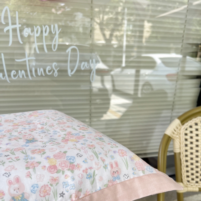 91家纺网 家纺一手货源 找家纺 棉生活家纺 2025春夏新款A类全棉纯棉儿童纱布单枕套 枕套单件 乖乖兔