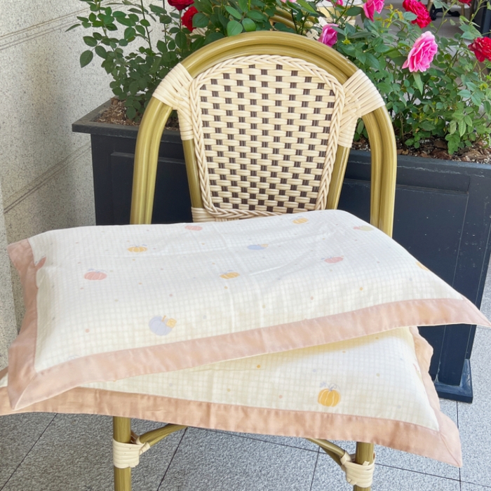 91家纺网 家纺一手货源 找家纺 棉生活家纺 2025春夏新款A类全棉纯棉儿童纱布单枕套 枕套单件 南瓜派