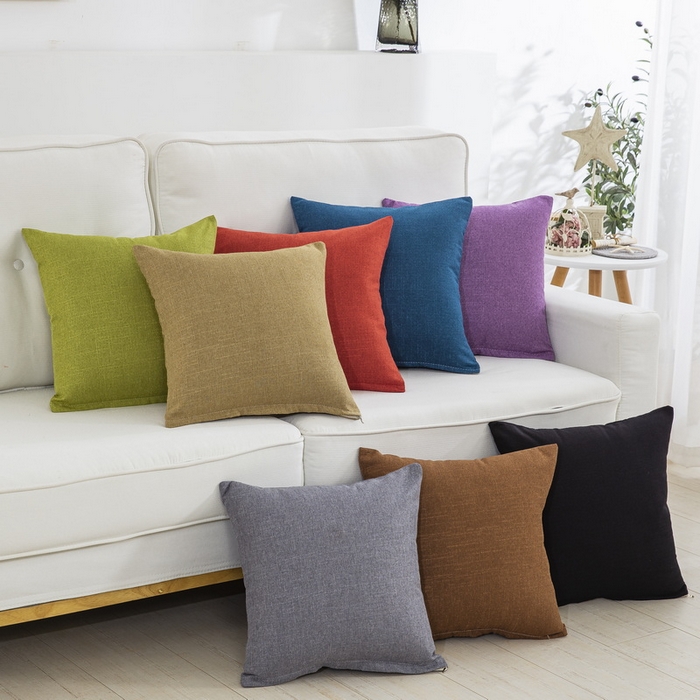 （总）雅晨枕芯 2025新款现代简约竹节麻抱枕居家沙发客厅靠垫抱枕套