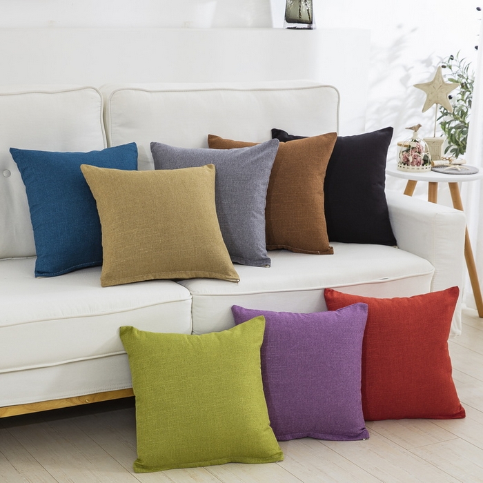 91家纺网 家纺一手货源 找家纺 （总）雅晨枕芯 2025新款现代简约竹节麻抱枕居家沙发客厅靠垫抱枕套