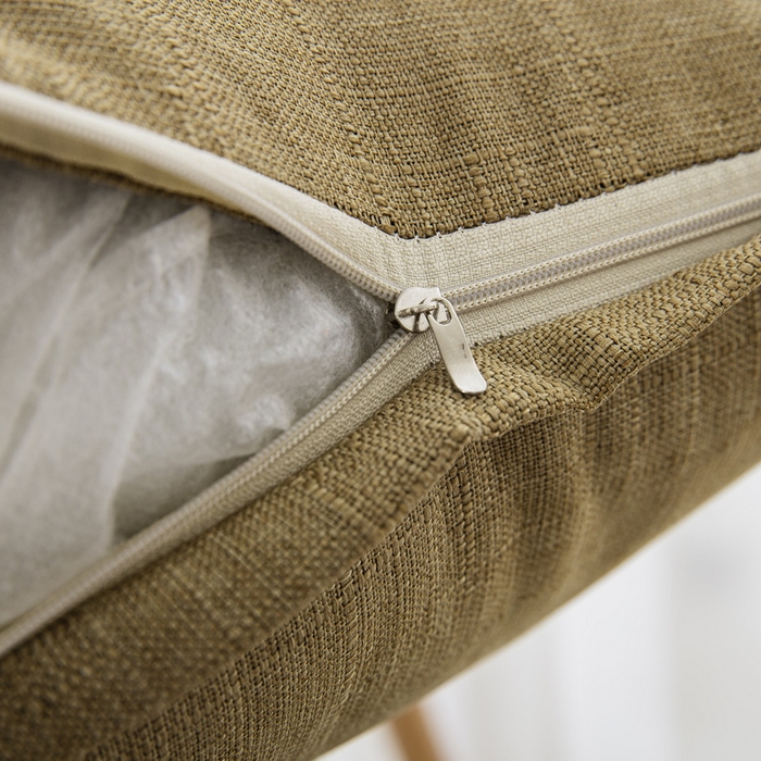 91家纺网 家纺一手货源 找家纺 雅晨枕芯 2025新款现代简约竹节麻抱枕居家沙发客厅靠垫抱枕套 深卡其