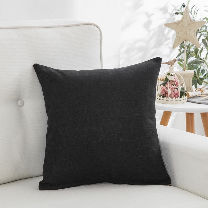 雅晨枕芯 2025新款现代简约竹节麻抱枕居家沙发客厅靠垫抱枕套 深灰