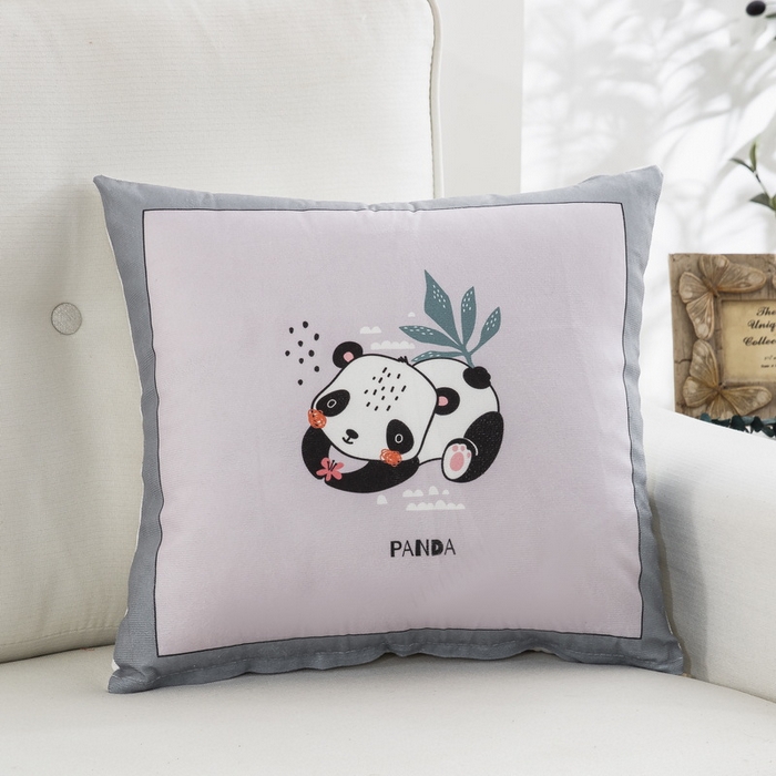 91家纺网 家纺一手货源 找家纺 雅晨枕芯 2025新款卡通抱枕沙发客厅靠枕宿舍卧室靠背午觉办公护腰枕 可爱熊猫