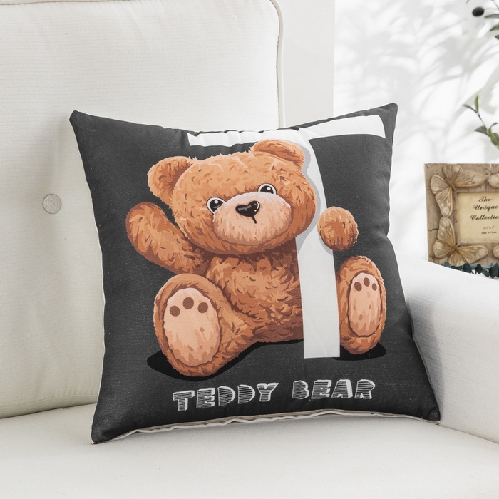 91家纺网 家纺一手货源 找家纺 雅晨枕芯 2025新款卡通抱枕沙发客厅靠枕宿舍卧室靠背午觉办公护腰枕 泰迪小熊