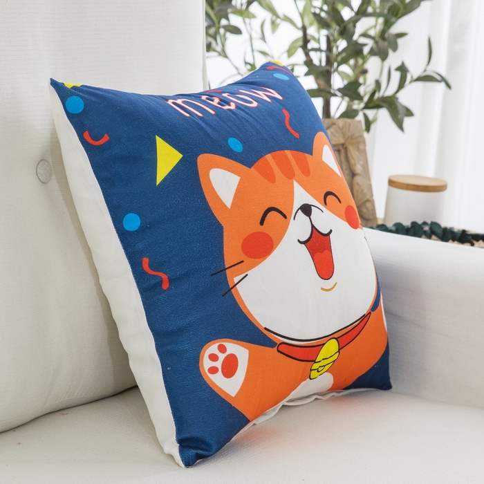 91家纺网 家纺一手货源 找家纺 雅晨枕芯 2025新款卡通抱枕沙发客厅靠枕宿舍卧室靠背午觉办公护腰枕 铃铛小咪