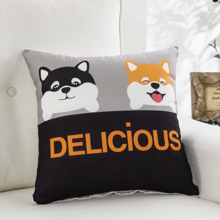 雅晨枕芯 2025新款卡通抱枕沙发客厅靠枕宿舍卧室靠背午觉办公护腰枕 萌萌柴犬