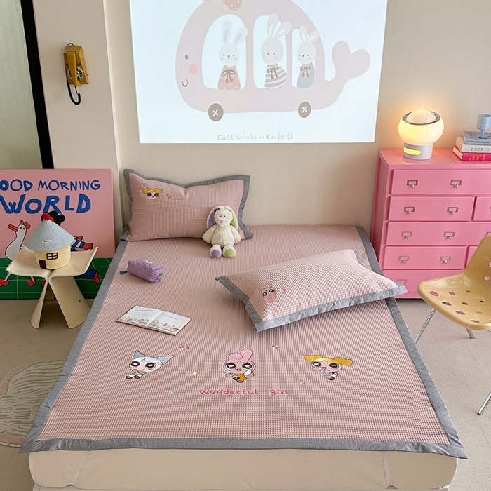 91家纺网 家纺一手货源 找家纺 （总）柚子YOUTH 2025新款中分子华夫格凉感凉席