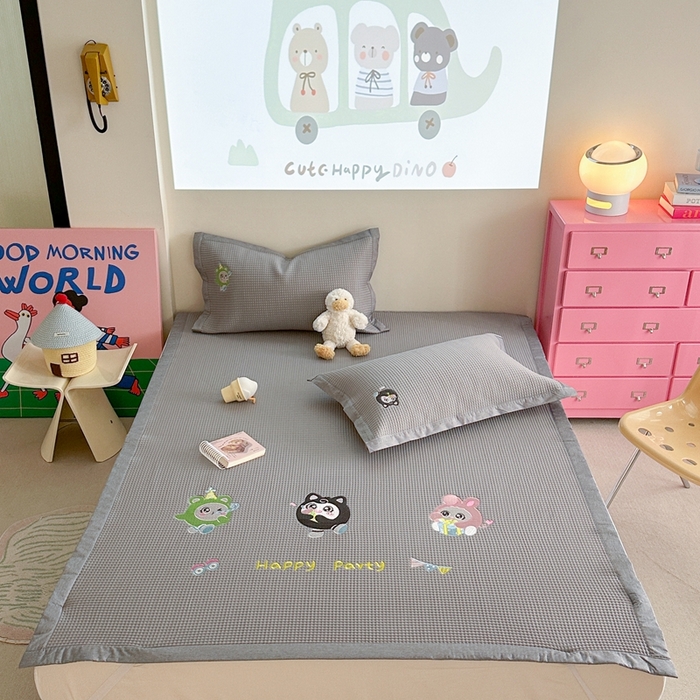 柚子YOUTH 2025新款中分子华夫格凉感凉席 蛋仔派对