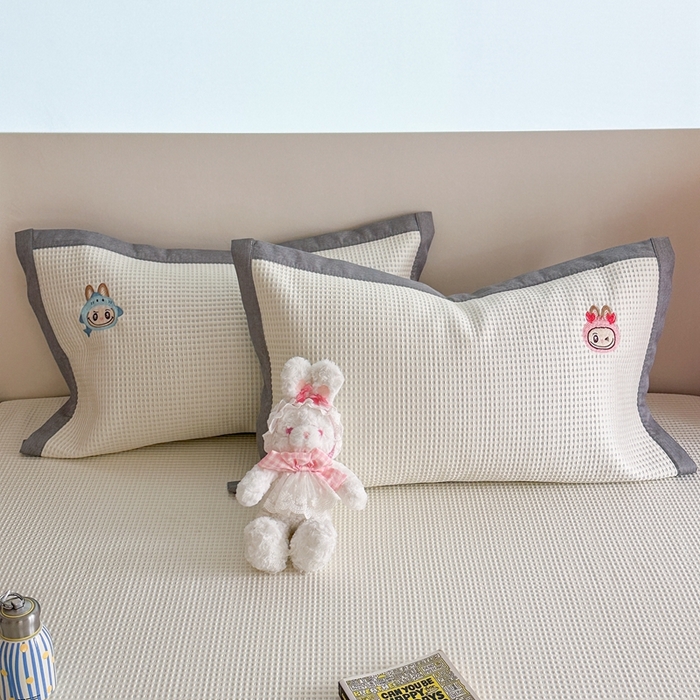 91家纺网 家纺一手货源 找家纺 柚子YOUTH 2025新款中分子华夫格凉感凉席 小布