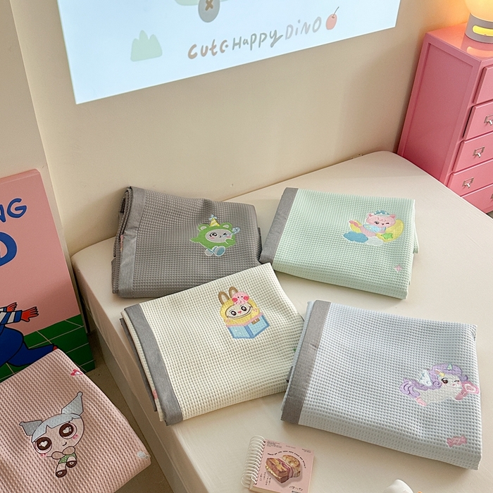 柚子YOUTH 2025新款中分子华夫格凉感凉席 组合图仅供参考