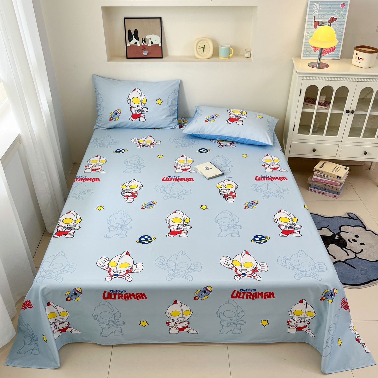 孩子王家纺 2025春夏新款卡通全棉纯棉正版授权小版奥特曼-三丽鸥A版床单单床单(含防伪码） 光之超人