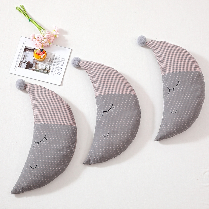 糖果枕芯 2025新款异性荞麦枕月亮枕调理颈椎枕头枕芯 小月亮 灰色