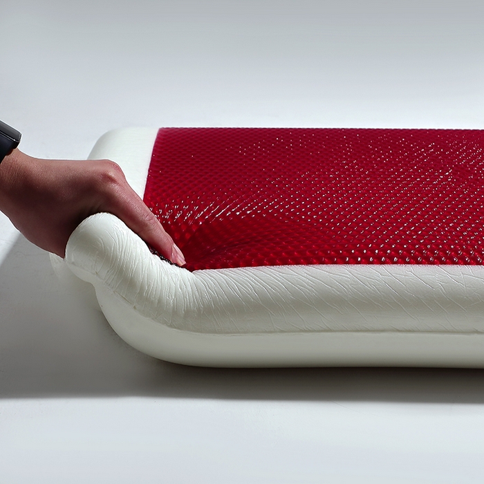 91家纺网 家纺一手货源 找家纺 糖果枕芯 2025新款3D凝胶枕石榴枕枕头线下门店同款慢回弹舒适枕枕头枕芯 石榴凝胶-大红