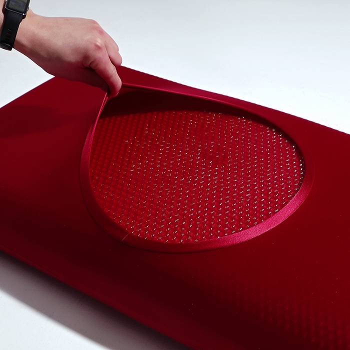 91家纺网 家纺一手货源 找家纺 糖果枕芯 2025新款3D凝胶枕石榴枕枕头线下门店同款慢回弹舒适枕枕头枕芯 石榴凝胶-大红