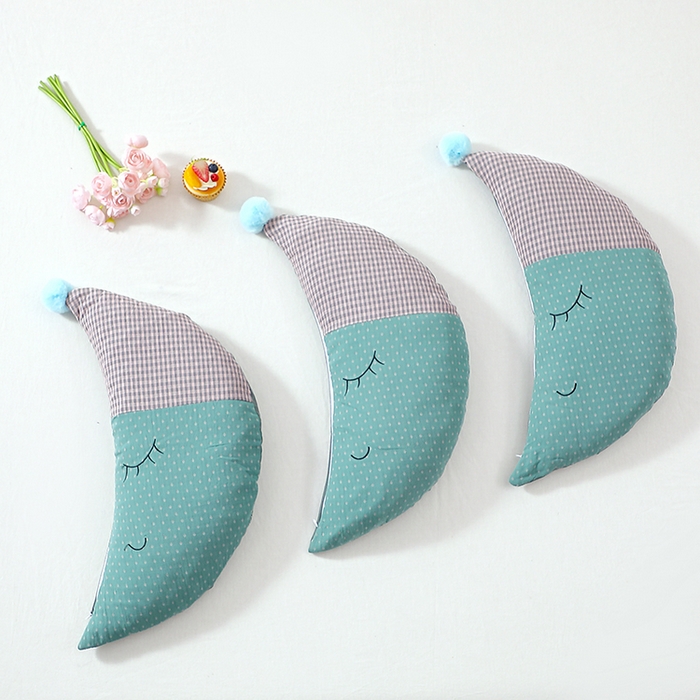糖果枕芯 2025新款异性荞麦枕月亮枕调理颈椎枕头枕芯 小月亮 绿色