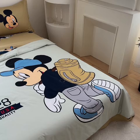 91家纺网 家纺一手货源 找家纺 （总）眷恋家纺 2025新款卡通全棉夏被夏凉被空调被三件套四件套