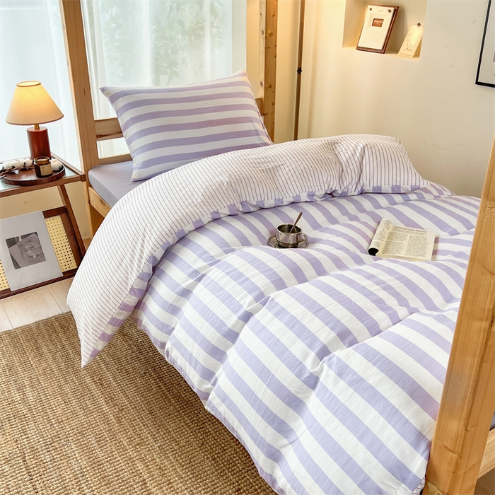 91家纺网 家纺一手货源 找家纺 （总）多品家纺 2025春夏新款超柔水洗棉学生宿舍三件套