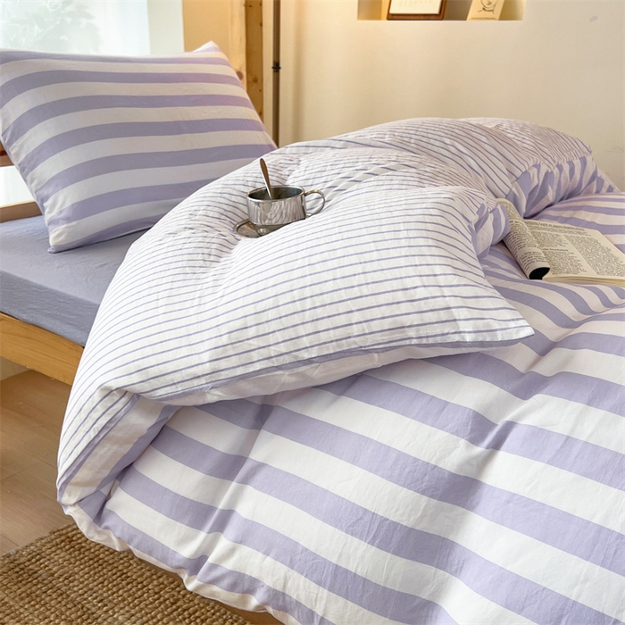 91家纺网 家纺一手货源 找家纺 （总）多品家纺 2025春夏新款超柔水洗棉学生宿舍三件套