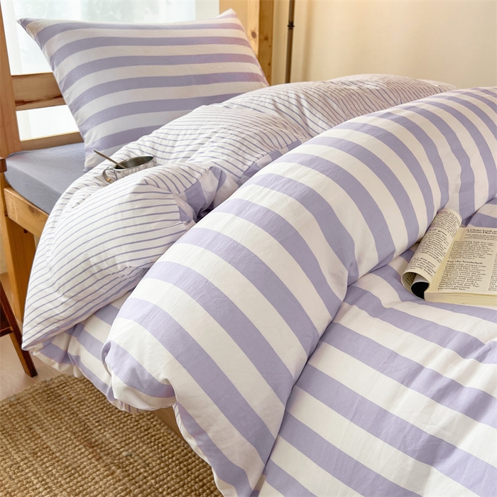 91家纺网 家纺一手货源 找家纺 （总）多品家纺 2025春夏新款超柔水洗棉学生宿舍三件套