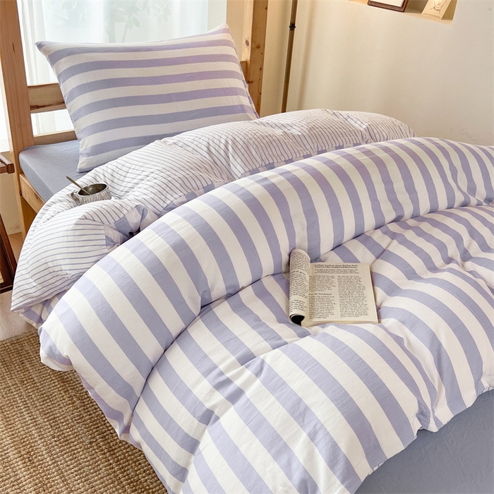 91家纺网 家纺一手货源 找家纺 （总）多品家纺 2025春夏新款超柔水洗棉学生宿舍三件套