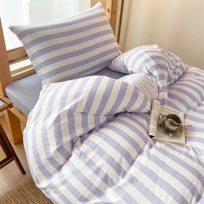 91家纺网 家纺一手货源 找家纺 （总）多品家纺 2025春夏新款超柔水洗棉学生宿舍三件套