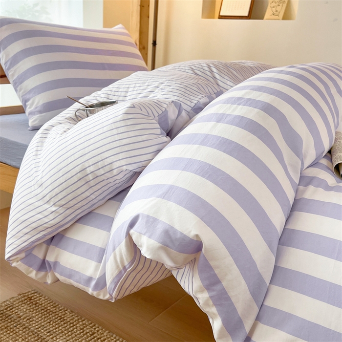 91家纺网 家纺一手货源 找家纺 （总）多品家纺 2025春夏新款超柔水洗棉学生宿舍三件套