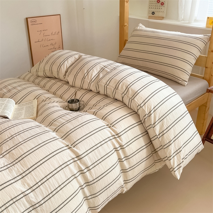 91家纺网 家纺一手货源 找家纺 （总）多品家纺 2025春夏新款超柔水洗棉学生宿舍三件套