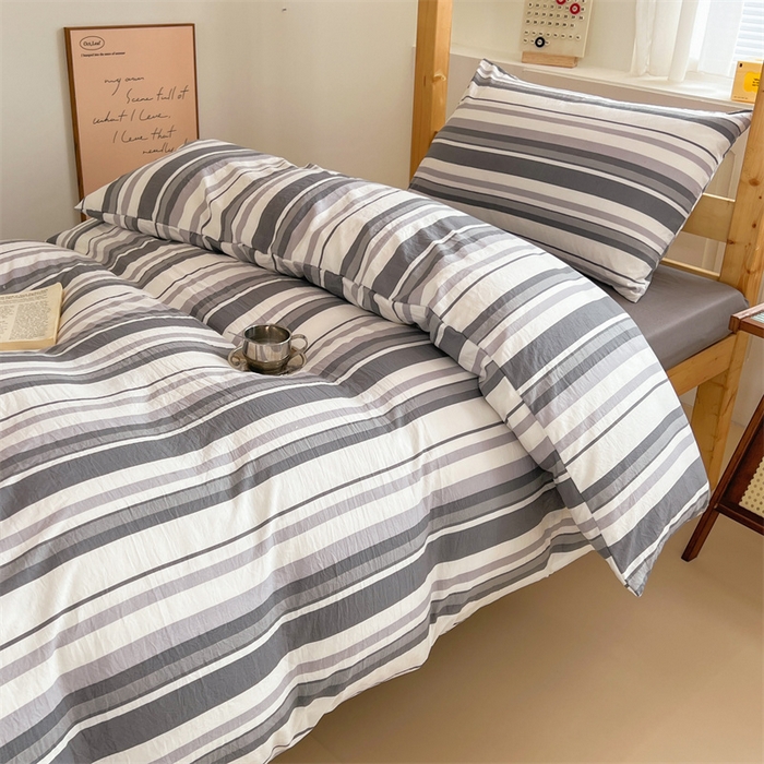 91家纺网 家纺一手货源 找家纺 （总）多品家纺 2025春夏新款超柔水洗棉学生宿舍三件套