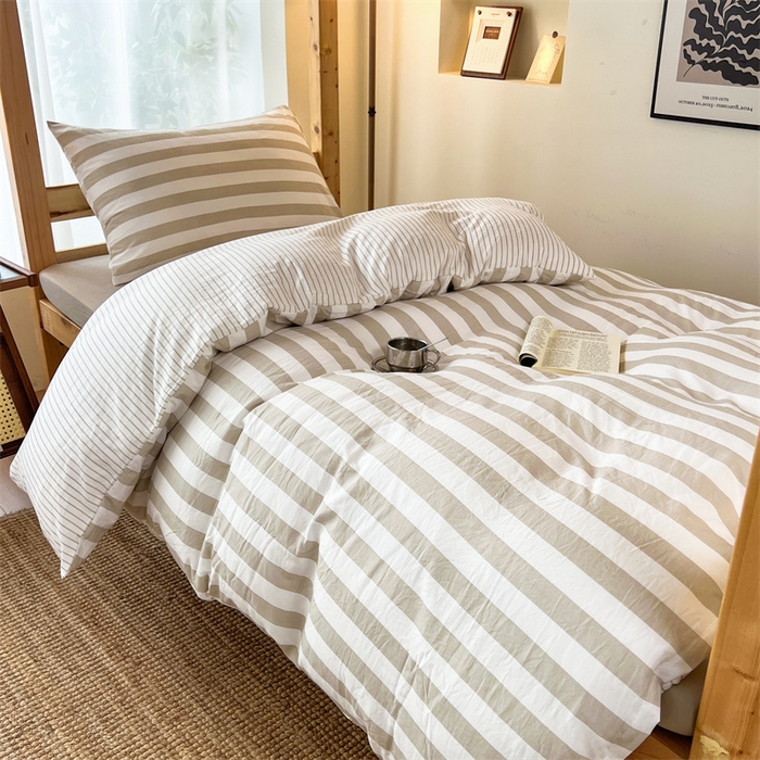 91家纺网 家纺一手货源 找家纺 （总）多品家纺 2025春夏新款超柔水洗棉学生宿舍三件套